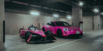 Neonfarbene Porsche 99X Electric