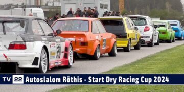 MOTOR TV22: Autoslalom-Start zum 45. Int. Vorarlberger Dry Racing Cup im Drivingcamp Röthis 2024
