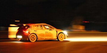 Die vierte und letzte WP am Freitag findet bei Dunkelheit in Gelenau statt ©ADAC Motorsport