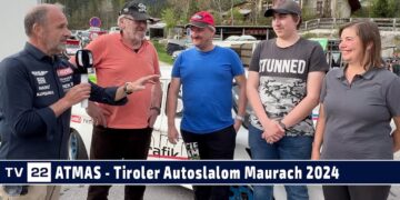 MOTOR TV22: Eine Familie gibt Gas – Julian,  Roland j. & Roland s. Friedl beim Autoslalom in Maurach