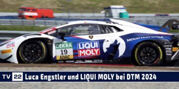 MOTOR TV22: Luca Engstler im LIQUI MOLY Lamborghini beim Saisonstart der DTM 2024