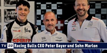 Racing Bulls-CEO Peter Bayer und sein Sohn Marlon im Interview vor dem Heimrennen in Imola 2024