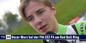 MOTOR TV22: Oscar Wurz, Sohn von Formel-1-Experte Alex Wurz bei der FIA CEZ F4 am Red Bull Ring 2024