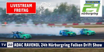 🇩🇪 RE-LIVE Falken-Drift-Show ADAC RAVENOL 24h Nürburgring – Größte Autorennen der Welt