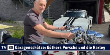 Garagenschätze: Günther Lechners Porsche Liebe und seine Harley Davidson fürs Reisen mit seiner Frau