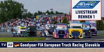 🇩🇪 LIVE vom Slovakiaring: R1 Goodyear FIA European Truck Racing Championship – 8. Juni 2024