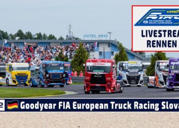 🇩🇪 LIVE vom Slovakiaring: R3 Goodyear FIA European Truck Racing Championship – 9. Juni 2024