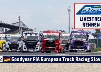 🇩🇪 LIVE vom Slovakiaring: R4 Goodyear FIA European Truck Racing Championship  – 9. Juni 2024