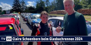 MOTOR TV22: Claire Schoenborn nach den ersten Trainingsläufen beim Glasbachrennen 2024
