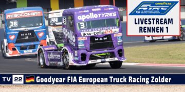 🇩🇪 LIVE aus Zolder: R1 Goodyear FIA European Truck Racing Championship – 22. Juni 2024