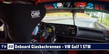 MOTOR TV22: Onboard mit Racerin Claire Schoenborn auf VW Golf 1 STW beim Glasbachrennen 2024