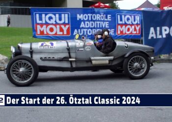 MOTOR TV22: Der Start mit allen Oldtimern zur 26. Ötztal Classic in Längenfeld 2024