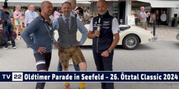 MOTOR TV22: Die Oldtimer Parade im Zentrum von Seefeld bei der Ötztal Classic 2024