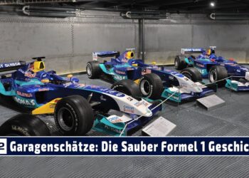 Garagenschätze: Sauber Formel 1 Polygon mit allen Modellen von 1993-2005 in der autobau erlebniswelt