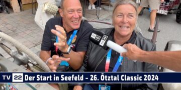 MOTOR TV22: Der Start zur letzten Etappe von Seefeld nach Längenfeld bei der Ötztal Classic 2024