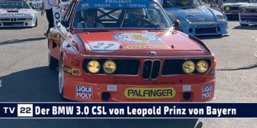 MOTOR TV22: Der BMW 3.0 CSL von Leopold Prinz von Bayern fährt mit EFuel beim Oldtimer Grand Prix