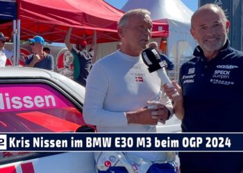 MOTOR TV22: Kris Nissen im BMW E30 M3 beim Oldtimer Grand Prix 2024