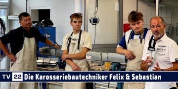 MOBIL TV22: Die Karosseriebautechniker Felix Wolf und Sebastian Kaltschmid treten für Tirol 2024 an