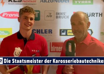 Die Sieger der Karosseriebautechniker bei der STAATSMEISTERSCHAFT Fahrzeugtechnik Tirol 2024