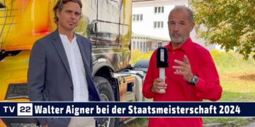 Walter Aigner, Landesinnungsmeister Salzburg, bei der STAATSMEISTERSCHAFT Fahrzeugtechnik Tirol 2024