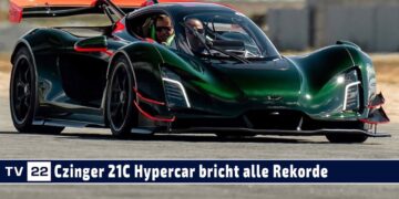 MOTOR TV22: Czinger 21C Hypercar holt Laguna-Seca-Rekord zurück