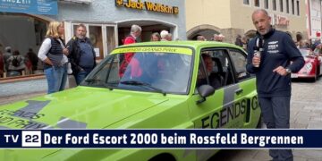 MOTOR TV22: Seltener Ford Escort 2000 Gruppe 2 als Schlussfahrzeug beim Rossfeld Bergrennen 2024