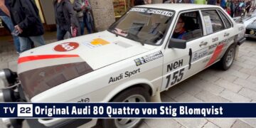 MOTOR TV22: Audi 80 Quattro von Stig Blomquist – Original Werksauto Rally Monte Carlo & Schweden