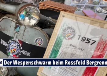 MOTOR TV22 : Der Wespenschwarm vom Vespa-Club „Nido di Vespe“ beim Rossfeld Bergrennen 2024