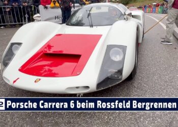 Wiederholungsfahrt nach 60 Jahren: Porsche 906 Carrera 6 mit Rudi Lins beim Rossfeld Bergrennen 2024