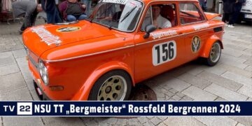 MOTOR TV22: Original NSU TT „Bergmeister“ von Audi Tradition beim Rossfeld Bergrennen 2024