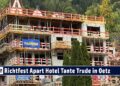 Firstfest Tante Trude Aparthotel nach dem Mammut-Abbruch im Zentrum von Oetz 2024