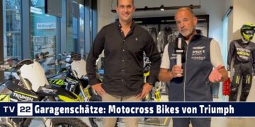 Garagenschätze: Triumph Motocross Bikes und Motorräder bei der Dörr Group in der Motorworld