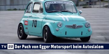 MOTOR TV22: Der Puch von Egger Motorsport beim ATMAS Autoslalom 2024 beim Autohaus Strasser