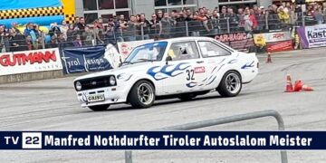 MOTOR TV22: Der Tiroler Meister Manfred Nothdurfter im ATMAS Autoslalom 2024 beim Autohaus Strasser