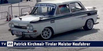 MOTOR TV22: Der NSU von Patrick Kirchmair beim ATMAS Autoslalom 2024 beim Autohaus Strasser