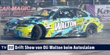 MOTOR TV22: Drift Show von Oli Walton beim ATMAS Autoslalom 2024 beim Autohaus Strasser