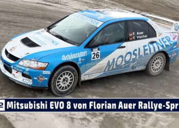MOTOR TV22: Mitsubishi EVO 3 von Franz Auer beim Schotter Rallye-Sprint 2024 in Freilassing