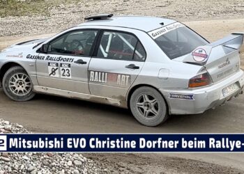 MOTOR TV22: Der Mitsubishi EVO mit Christine Dorfner beim Schotter Rallye-Sprint 2024 in Freilassing