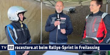 MOTOR TV22: racestore.at Christine Dorfner beim Schotter Rallye-Sprint 2024 in Freilassing