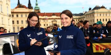 Die junge deutsche Rallye-Pilotin Claire Schönborn beeindruckte die Juroren und die Fans mit schnellen Zeiten bei der Central European Rally