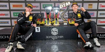 Tom Kalender und Elias Seppänen mit vielen neuen Pokalen für die Trophäensammlung
