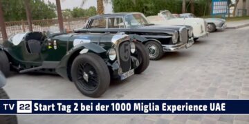 MOTOR TV22: Der Start zum Tag 2 der 1000 Miglia Experience UAE 2024
