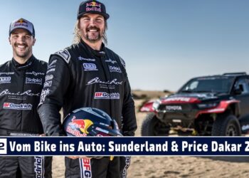 Dakar 2025: Toby Price und Sam Sunderland zusammen in einem Auto
