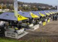 Starker Auftritt: Der Servicepark des ADAC Opel Electric Rally Cup macht einiges her