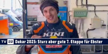 Dakar 2025: Sturz bei Tobias Ebster, aber mit 12. Platz  weiterhin sehr gut unterwegs Rally Dakar
