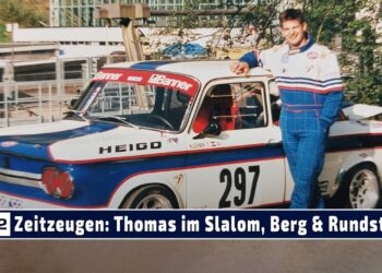 Motorsport Zeitzeugen: Thomas Kleiner mit NSU Prinz im Slalom & Ford Escort am Berg &  Rundstrecke