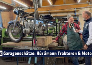 Garagenschätze: Christians Liebe für seltene Motorräder wie eine BMW R51 3 und Hürlimann Traktoren