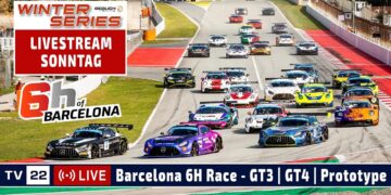 LIVE 6H of Barcelona GT3, GT4, Prototype & Formula – GT WINTER SERIES Sunday 16.03.2025