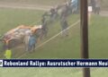 Rebenland Rallye Ausrutscher Hermann Neubauer bei Bestzeit nach dem Ziel 2025