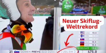 254,50 Meter – Neuer Skiflug-Weltrekord von Domen Prevc in Planica 2025